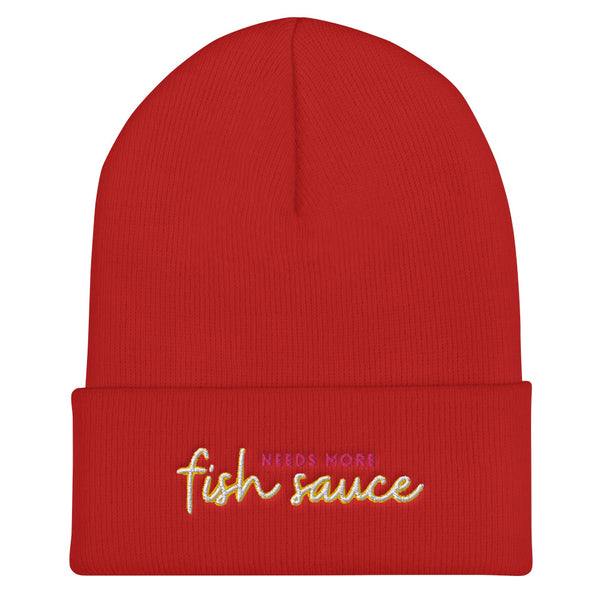 'Needs More Fish Sauce' Cuffed Beanie